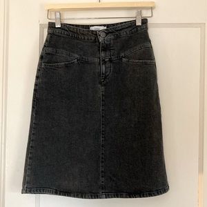 Closed Washed Black Denim Skirt size 25 unworn